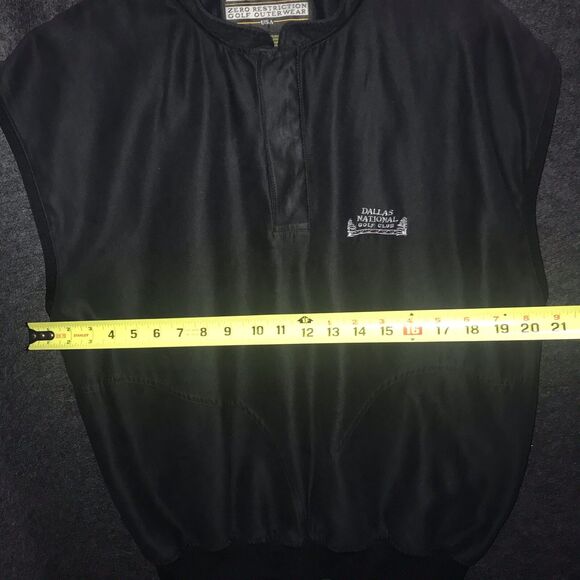 Zero Restriction Microsuede Jacket Mens Medium Golf Logo Vest Golfing Outerwear - Picture 8 of 10